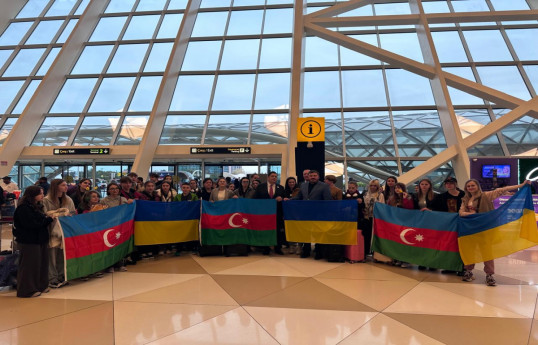 Another group of children from Ukraine were brought to Azerbaijan