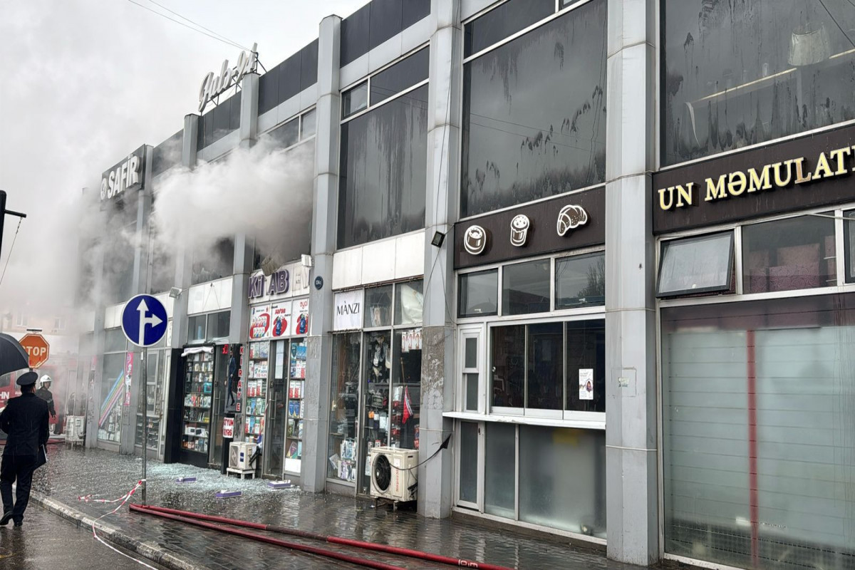 Fire at shopping center in Azerbaijan