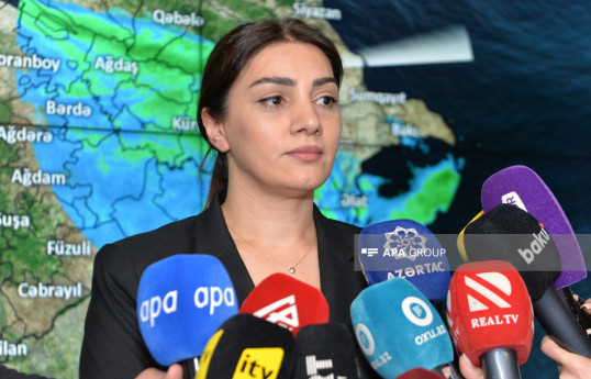 Deputy Head of the National Hydrometeorology Service, Gulnara Abbasova