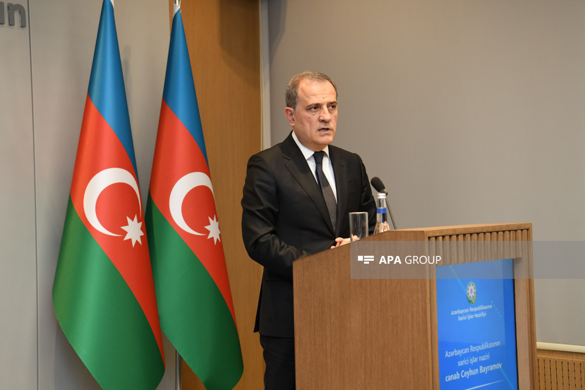 Jeyhun Bayramov,Foreign Minister of the Republic of Azerbaijan and Bakhtiyor Sayidov, Foreign Minister of the Republic of Uzbekistan