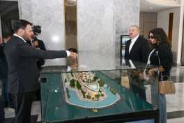President Ilham Aliyev and First Lady Mehriban Aliyeva reviewed ongoing projects at Sea Breeze Resort