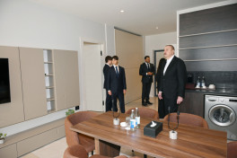 President Ilham Aliyev and First Lady Mehriban Aliyeva reviewed ongoing projects at Sea Breeze Resort
