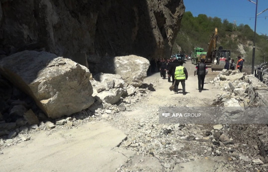 Traffic on Guba-Gonagkend road, which was cut off due to rock fall restored  -VIDEO -PHOTO 