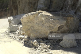 Traffic on Guba-Gonagkend road, which was cut off due to rock fall restored  -VIDEO -PHOTO 