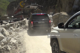 Traffic on Guba-Gonagkend road, which was cut off due to rock fall restored  -VIDEO -PHOTO 