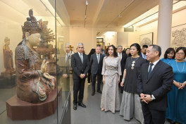 Leyla Aliyeva meets with spouse of General Secretary of the Communist Party of Vietnam Central Committee-PHOTO 