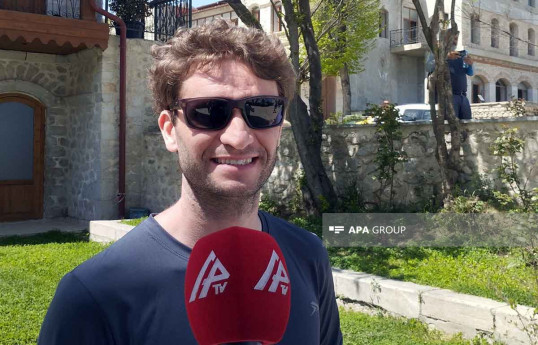 Italian traveler: Being in Karabakh is great opportunity for me