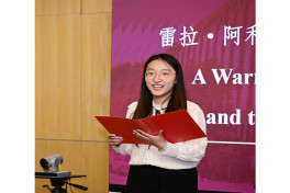 Leyla Aliyeva meets with students at Beijing Foreign Studies University