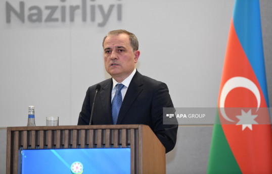 Jeyhun Bayramov,Foreign Minister of the Republic of Azerbaijan and Bakhtiyor Sayidov, Foreign Minister of the Republic of Uzbekistan