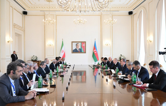 President of Azerbaijan Ilham Aliyev held expanded meeting with President of Iran Masoud Pezeshkian -UPDATED-1 