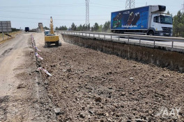 Repair work is underway on Baku-Alat-Gazakh-Georgia highway-PHOTO 