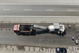 Repair work is underway on Baku-Alat-Gazakh-Georgia highway-PHOTO 