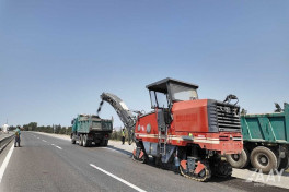 Repair work is underway on Baku-Alat-Gazakh-Georgia highway-PHOTO 