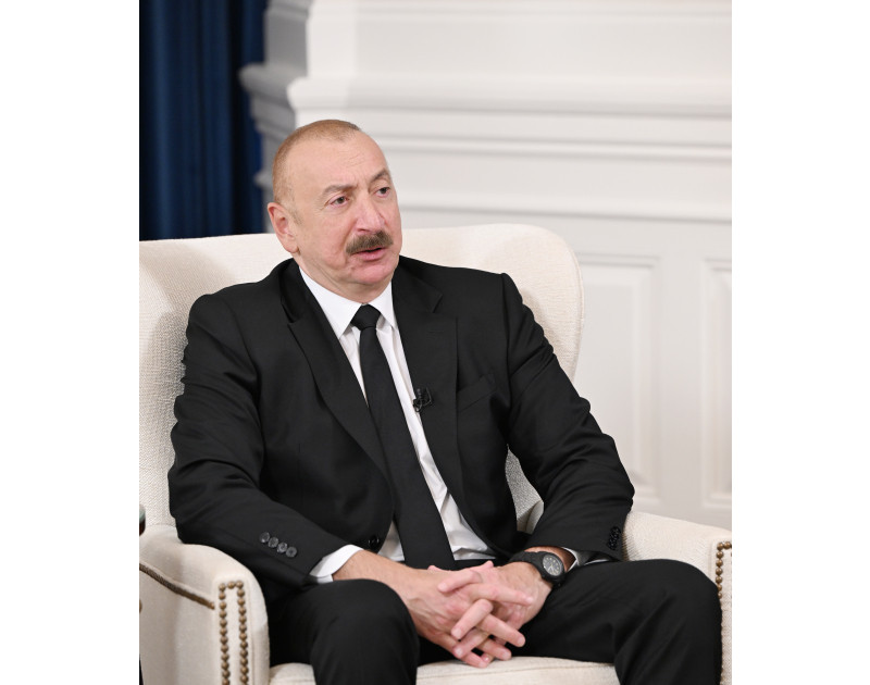 President Ilham Aliyev gave interview to Azerbaijani media representatives in Washington-VIDEO -UPDATED 
