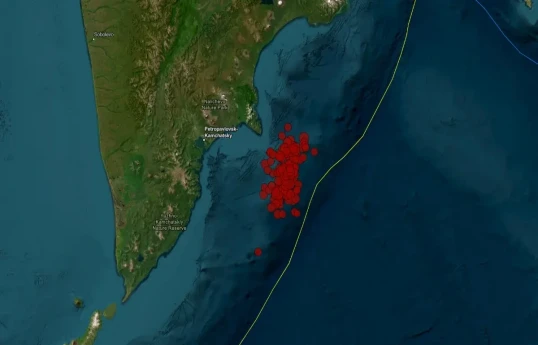 More than 50 aftershocks recordered in Kamchatka in past day