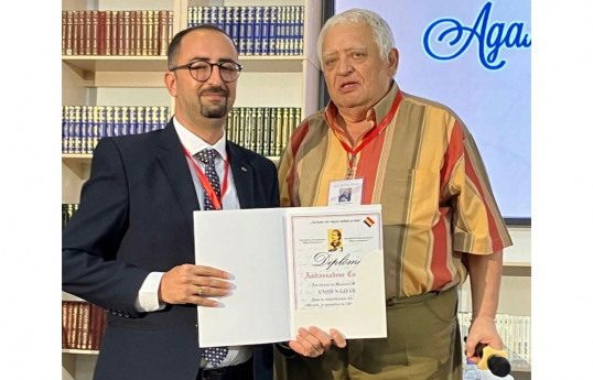 Poet Umid Najjari awarded honorary title of "Ambassador of Culture" by European Academy