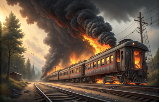 Union Pacific train derails in Palo Pinto, Texas