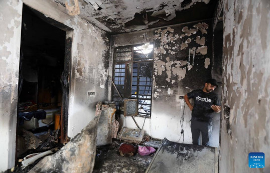 7 killed in fire in Iraq's Baghdad