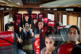First resettlement caravan arrived in village of Kolatagh in Azerbaijan's Aghdara, families receive house keys-PHOTO -UPDATED-1 