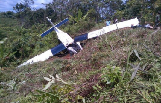 In Kazakhstan, two people were reported dead in the crash of light-engine aircraft