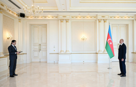 President Ilham Aliyev received credentials of Slovakia’s newly appointed ambassador