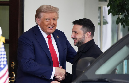 Trump hails "substantial progress" in peace efforts as meeting with Zelenskyy begins