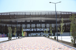 President Ilham Aliyev and First Lady Mehriban Aliyeva inspected construction progress at Ganja city stadium-UPDATED 