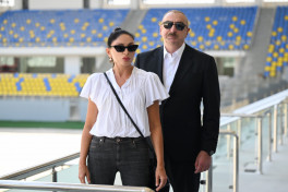 President Ilham Aliyev and First Lady Mehriban Aliyeva inspected construction progress at Ganja city stadium-UPDATED 