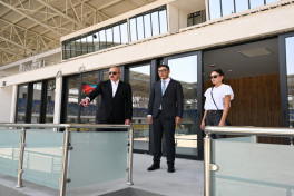 President Ilham Aliyev and First Lady Mehriban Aliyeva inspected construction progress at Ganja city stadium-UPDATED 