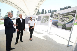 President Ilham Aliyev and First Lady Mehriban Aliyeva reviewed work at Ganja Memorial Complex-UPDATED 