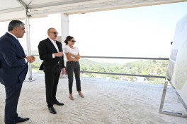 President Ilham Aliyev and First Lady Mehriban Aliyeva inspected construction of Hajikend recreation complex-UPDATED 