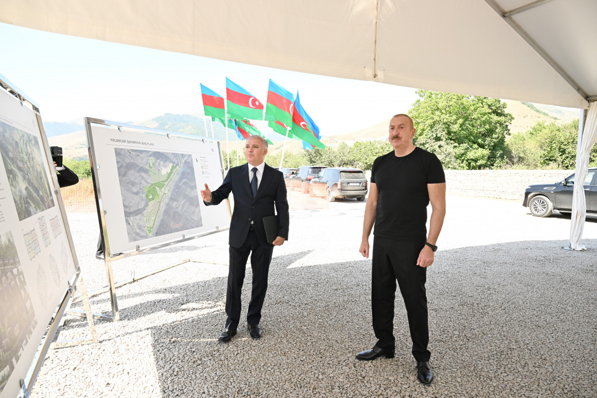 President Ilham Aliyev laid foundation stone for 3rd residential complex in Kalbajar city-UPDATED 