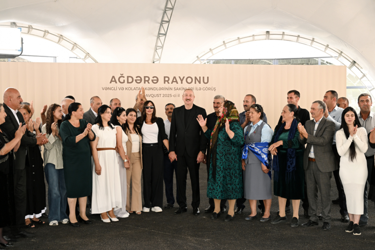 President Ilham Aliyev and First Lady Mehriban Aliyeva met with residents of Vangli and Kolatag villages in Aghdara-UPDATED 