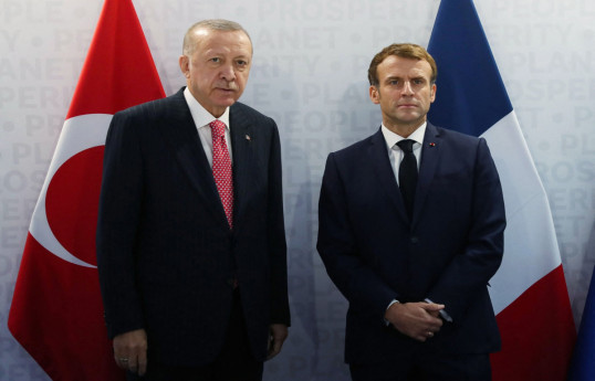 Macron and Erdogan exchanged views on Azerbaijan-Armenia peace process