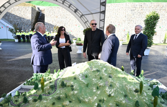 President Ilham Aliyev and First Lady Mehriban Aliyeva inspected progress of construction on Toganali-Kalbajar-Istisu highway-UPDATED 