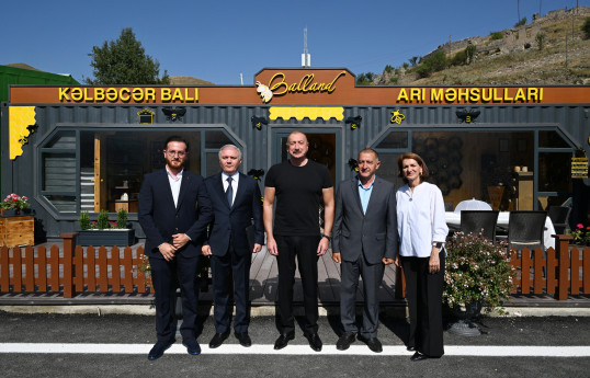President Ilham Aliyev attended opening of "Balland – Kalbajar honey, bee, and beekeeping products store"-UPDATED 