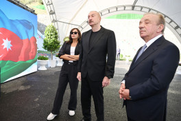 President Ilham Aliyev and First Lady Mehriban Aliyeva inspected progress of construction on Toganali-Kalbajar-Istisu highway-UPDATED 