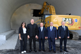 President Ilham Aliyev and First Lady Mehriban Aliyeva inspected progress of construction on Toganali-Kalbajar-Istisu highway-UPDATED 