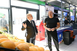 President Ilham Aliyev attended opening of "Balland – Kalbajar honey, bee, and beekeeping products store"-UPDATED 