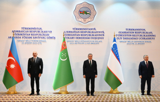 High-level meeting between Turkmenistan, Azerbaijan, and Uzbekistan held in Turkmenbashi-UPDATED-1 