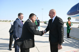 President of Azerbaijan Ilham Aliyev arrived in Turkmenistan on a working visit