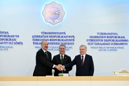 Leaders of Azerbaijan, Turkmenistan and Uzbekistan made joint press statements-UPDATED-1 -PHOTO 