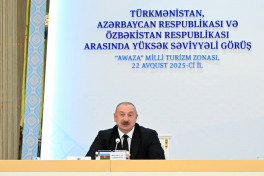 Leaders of Azerbaijan, Turkmenistan and Uzbekistan made joint press statements-UPDATED-1 -PHOTO 