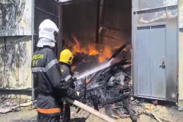 Fire in “Sederek” shopping center's  warehouse completely extinguished-VIDEO -UPDATED-1 -PHOTO 