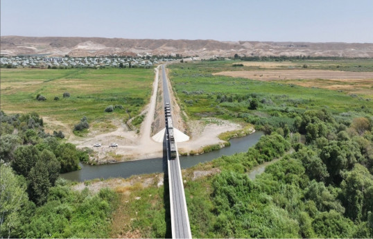 Azerbaijan completes 67% of construction and installation work on the Horadiz-Aghbend railway line