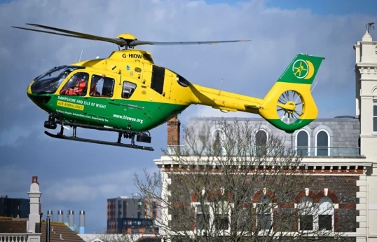 Helicopter crashes into field on Isle of Wight