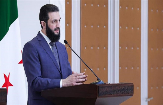 Ahmad al-Shara, president of the Syrian interim government