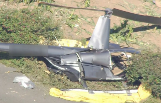 Three dead in helicopter crash during flying lesson on UK's Isle of Wight