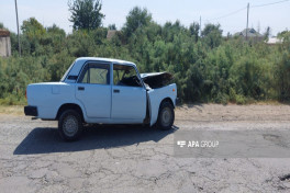 Road accident leaves 1 person dead, 4 injured in Azerbaijan's Sabirabad