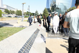Turkish Martyrs' Memorial visited in Baku on occasion of Türkiye's Victory Day-PHOTO 